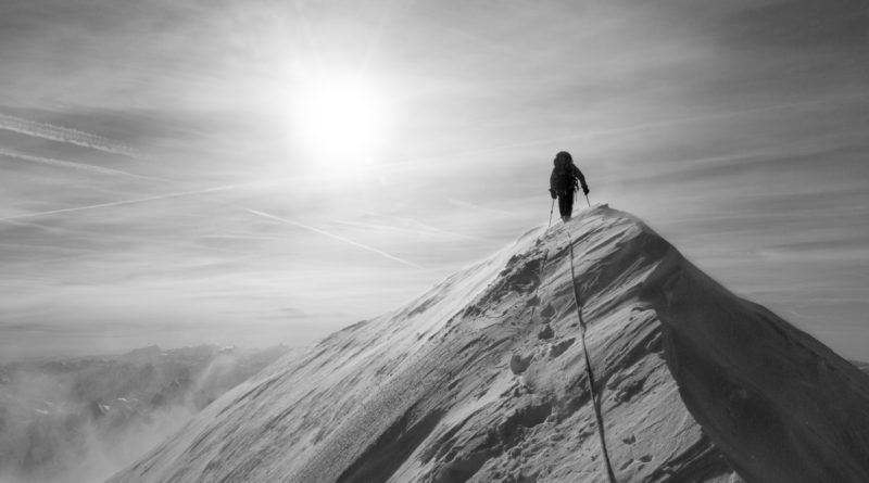 Arrivée au sommet du mont-Blanc