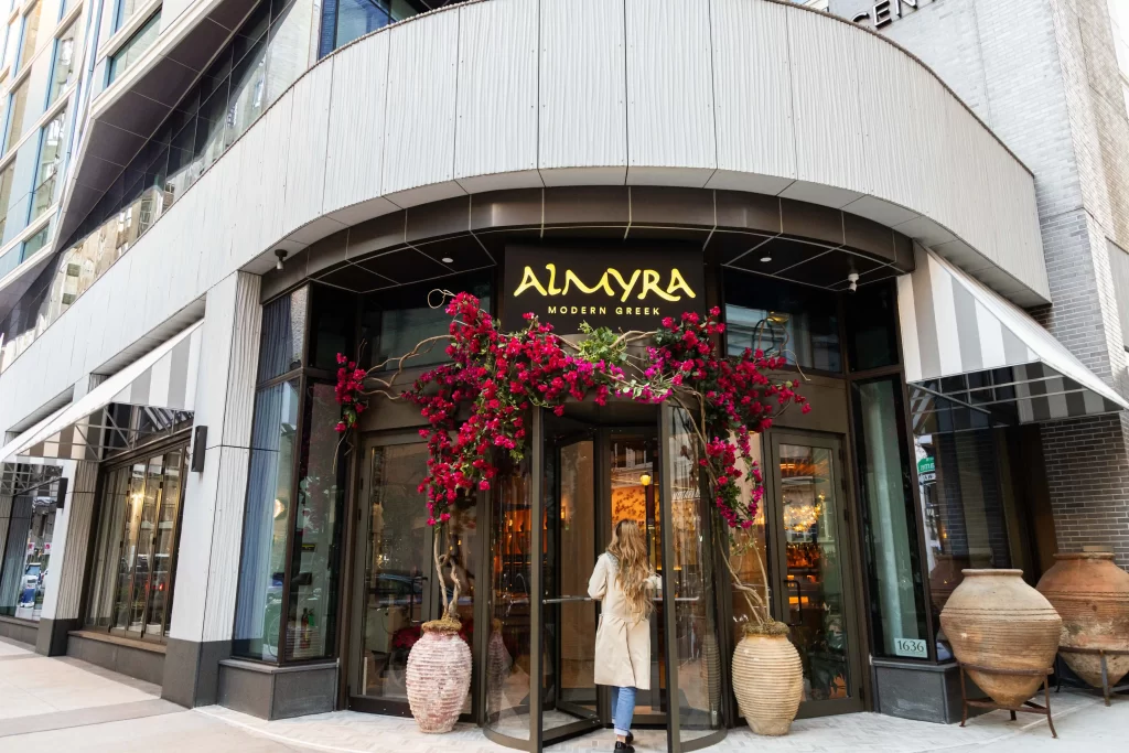 Experience the flavors of the Greek Islands at Almyra in Philadelphia, offering Mediterranean dishes, fresh seafood, and vibrant cocktails in a chic, airy setting near Rittenhouse Square.