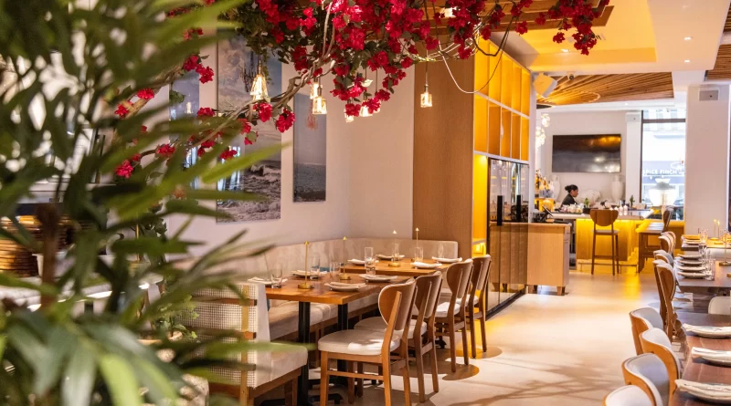 Experience the flavors of the Greek Islands at Almyra in Philadelphia, offering Mediterranean dishes, fresh seafood, and vibrant cocktails in a chic, airy setting near Rittenhouse Square.