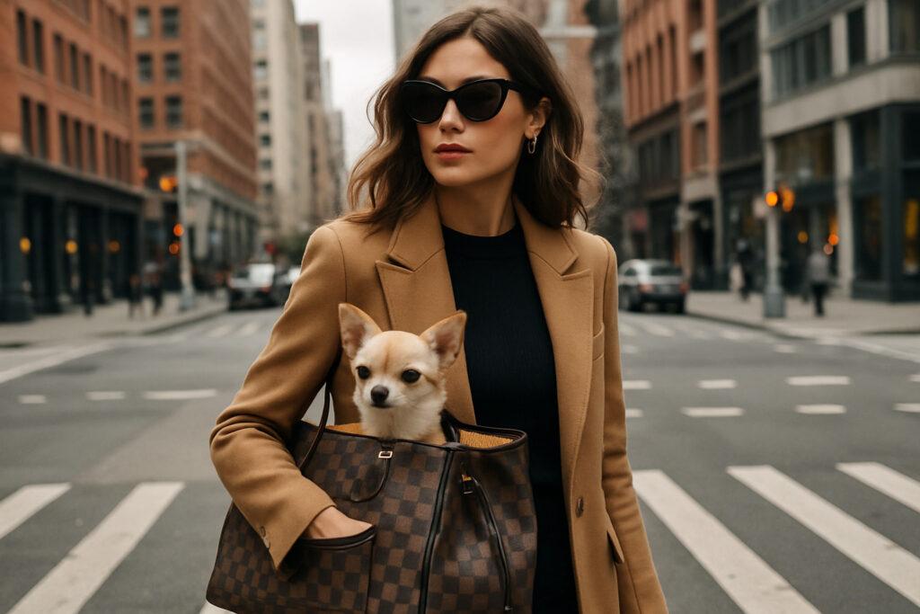 designer dog tote