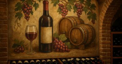 wine cellar wall art