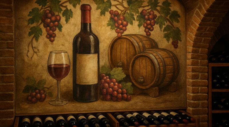 wine cellar wall art