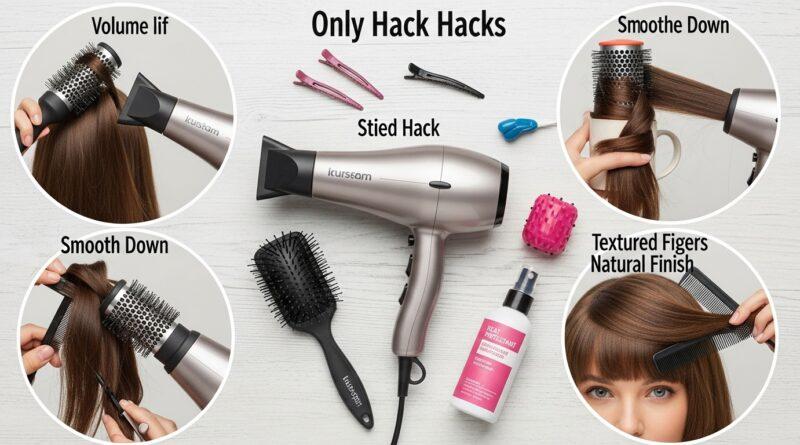 Hair Styling Hacks Using Just a Blow Dryer