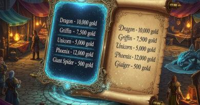 cos value list