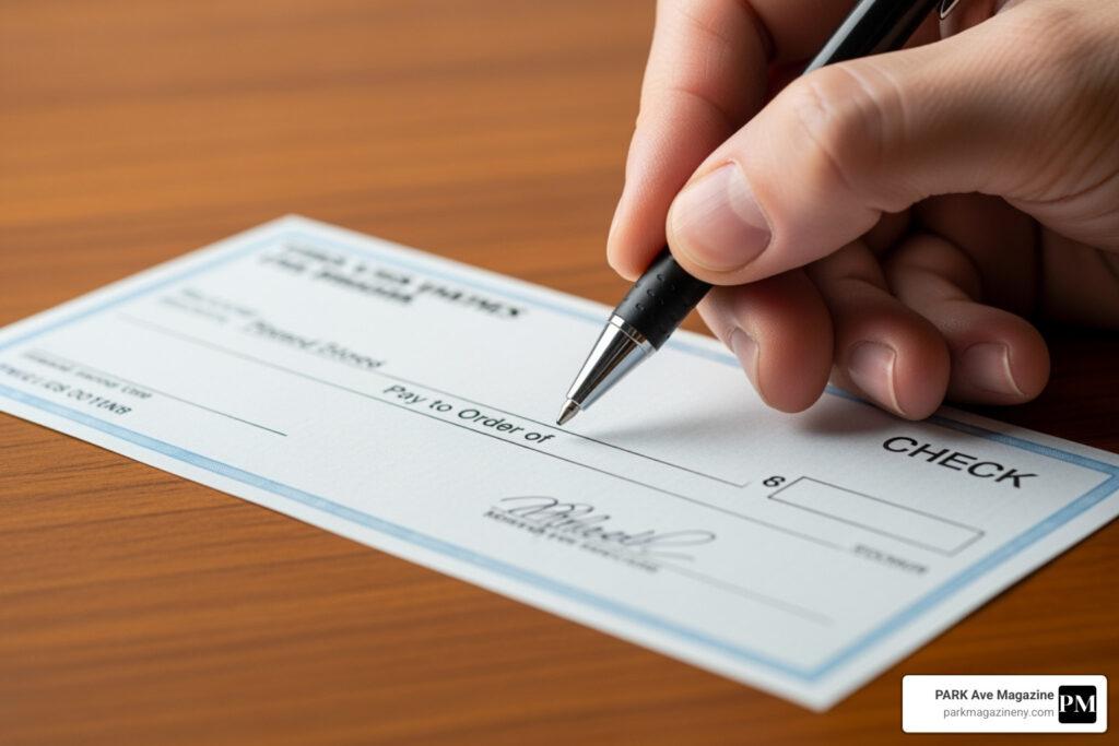 how to write out a check