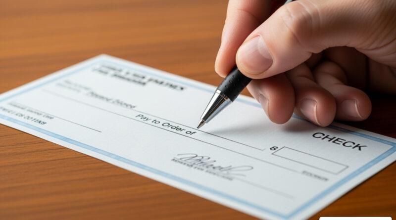 how to write out a check