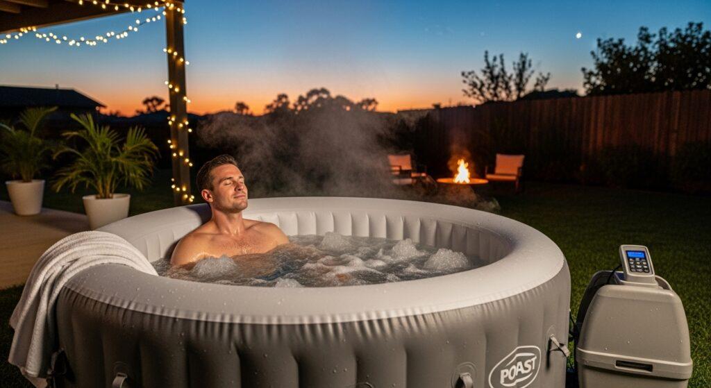 How an Inflatable Hot Tub Helps with Muscle Recovery After Workouts