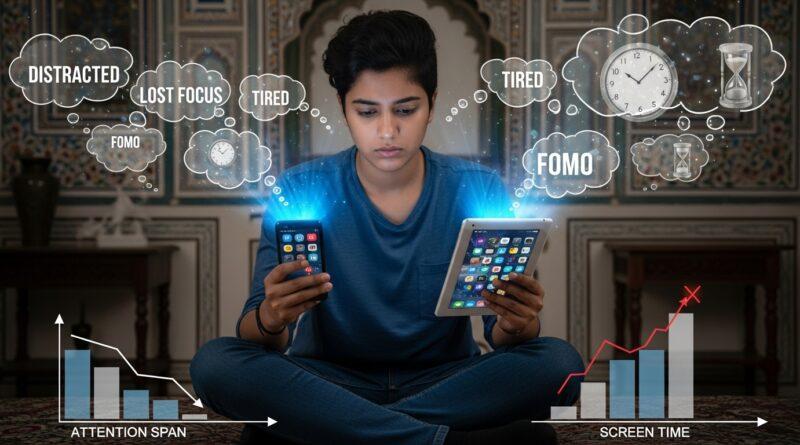 Screen and Social Media Addiction in India: How Excess Use Hurts Attention and Ways to Cut Back​