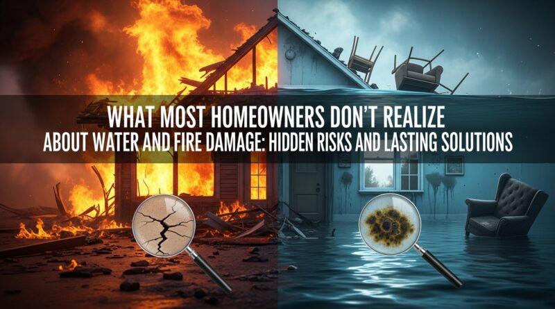 What Most Homeowners Don’t Realize About Water and Fire Damage- Hidden Risks and Lasting Solutions