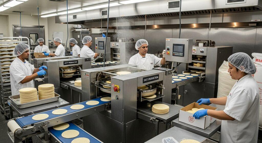 Achieving 24/7 Supply with Commercial Tortilla Machines