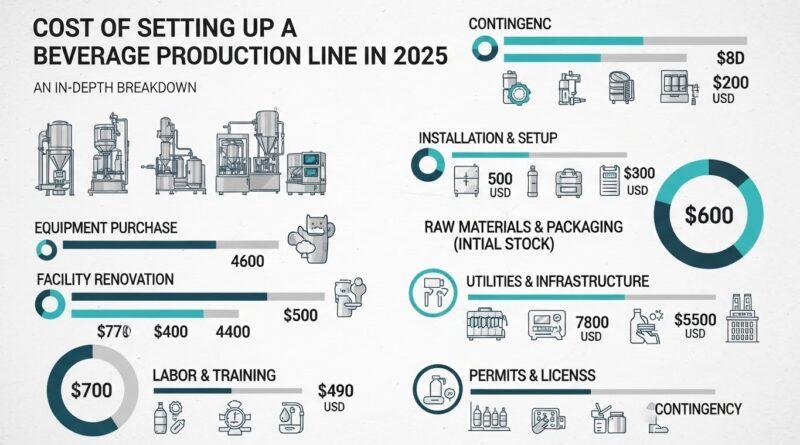 Cost of Setting Up a Beverage Production Line in 2025