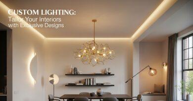 Custom Lighting: Tailor Your Interiors with Exclusive Designs