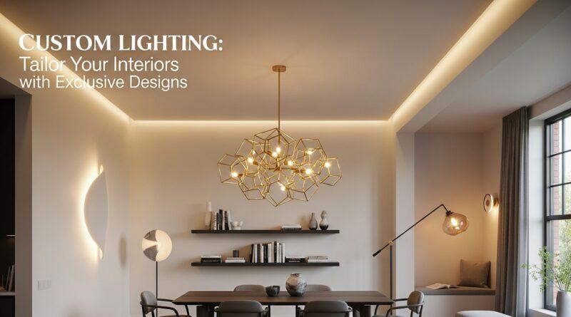 Custom Lighting: Tailor Your Interiors with Exclusive Designs