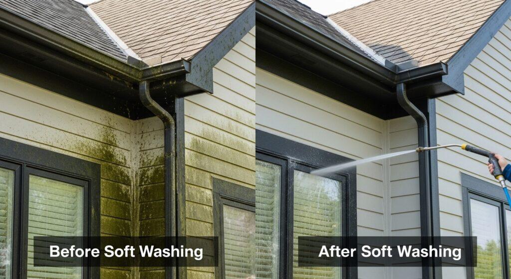 How Soft Washing Prevents Algae, Mold, and Organic Buildup Around Your Home