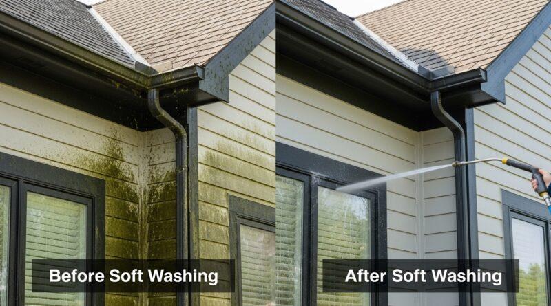 How Soft Washing Prevents Algae, Mold, and Organic Buildup Around Your Home