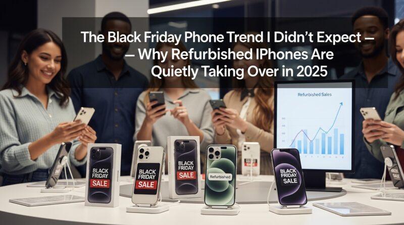 The Black Friday Phone Trend I Didn’t Expect — Why Refurbished iPhones Are Quietly Taking Over in 2025