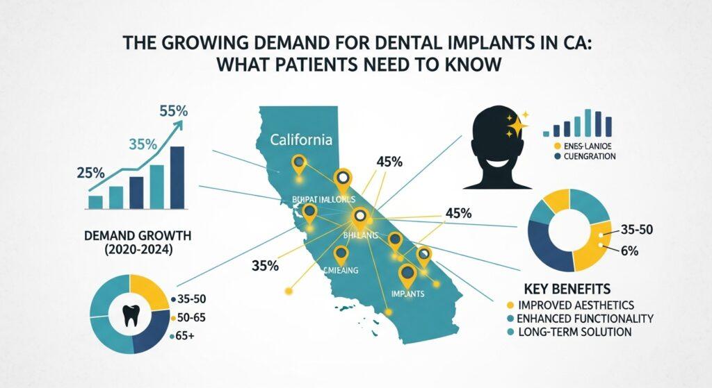 The Growing Demand for Dental Implants in CA: What Patients Need to Know