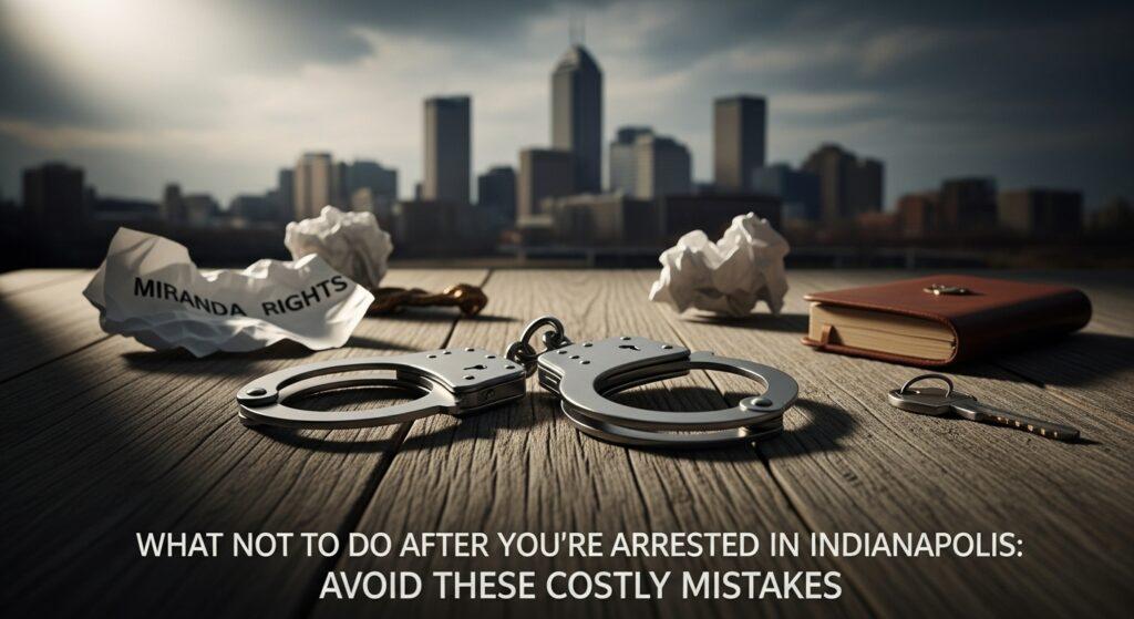 What Not to Do After You’re Arrested in Indianapolis: Avoid These Costly Mistakes