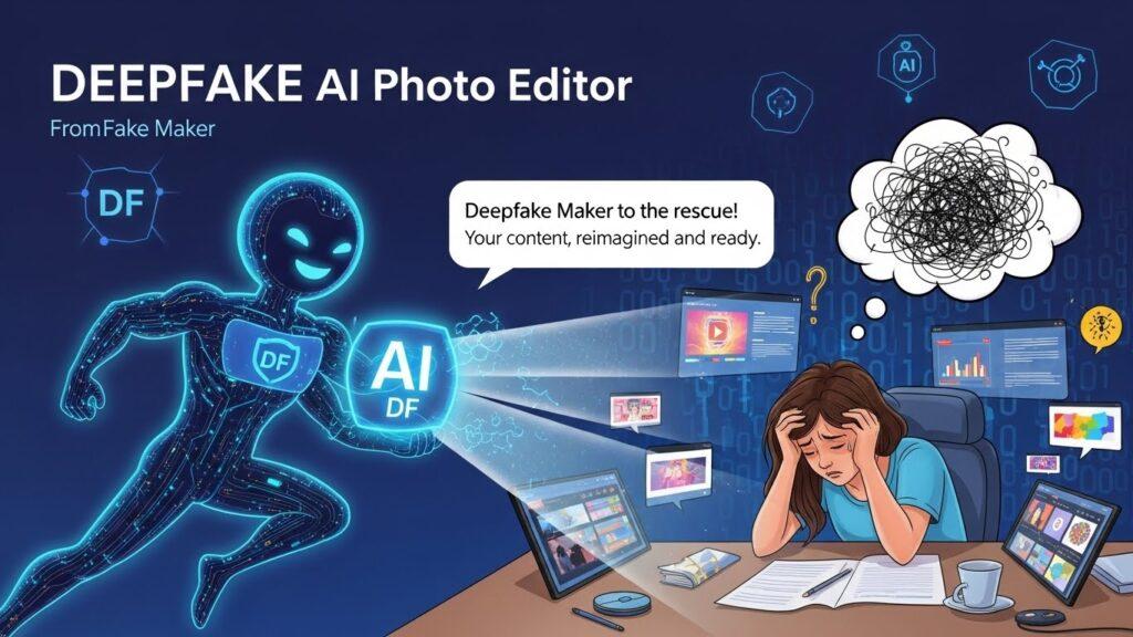 How a Deepfake AI Photo Editor from Deepfake Maker Saves an Overwhelmed Creator’s Content Strategy