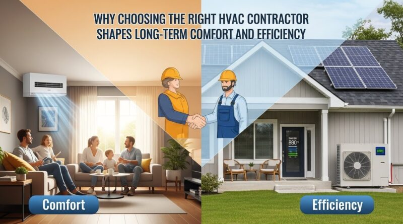 Why Choosing the Right HVAC Contractor Shapes Long-Term Comfort and Efficiency