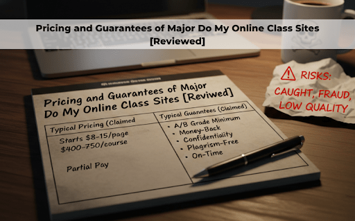 Pricing and Guarantees of Major Do My Online Class Sites [Reviewed]