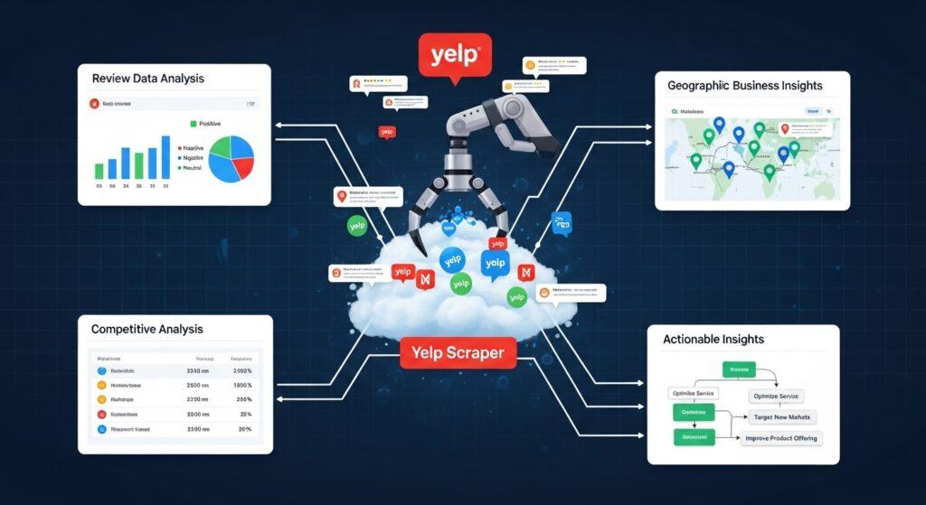 How a Yelp Scraper Transforms Review and Business Data Into Actionable Insights?