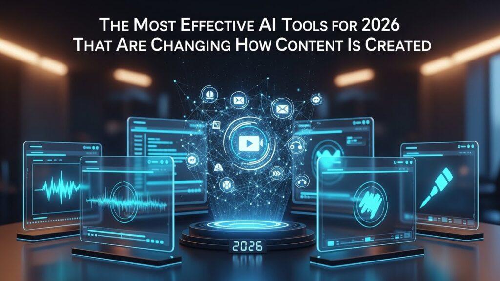 The Most Effective AI Tools for 2026 That Are Changing How Content Is Created
