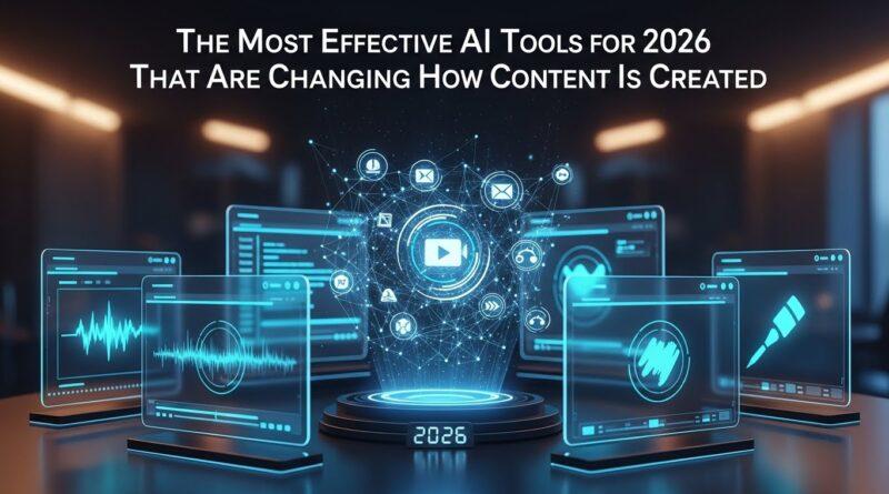The Most Effective AI Tools for 2026 That Are Changing How Content Is Created