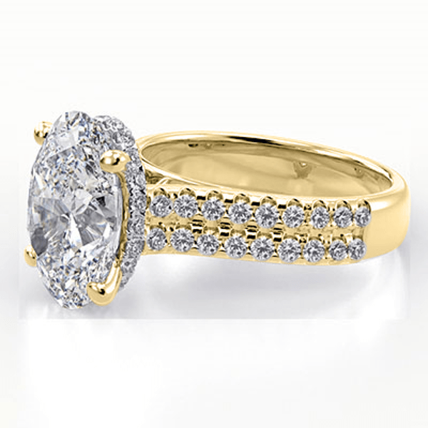 Unique Settings for Oval cut Diamonds