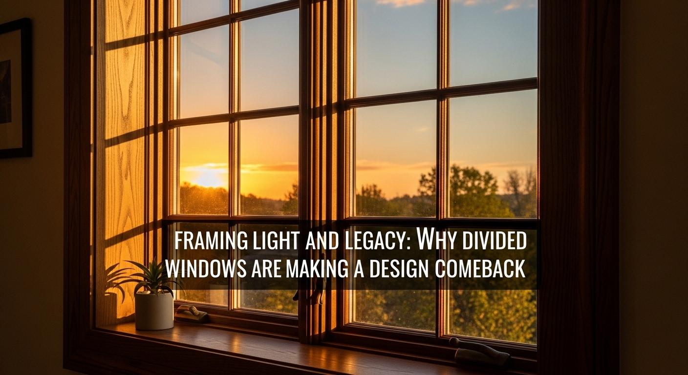 Framing Light and Legacy: Why Divided Windows Are Making a Design Comeback