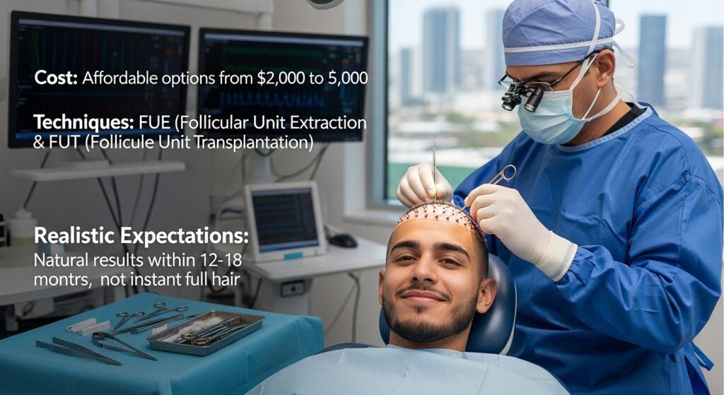 Hair Implants in Mexico: Cost, Techniques, and Realistic Expectations