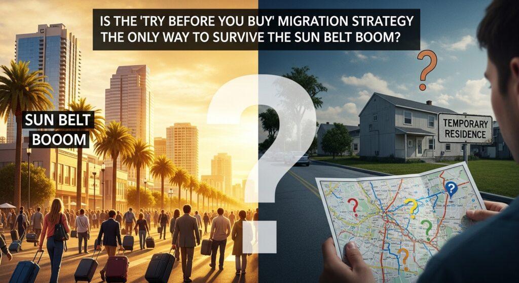 Is the "Try Before You Buy" Migration Strategy the Only Way to Survive the Sun Belt Boom?