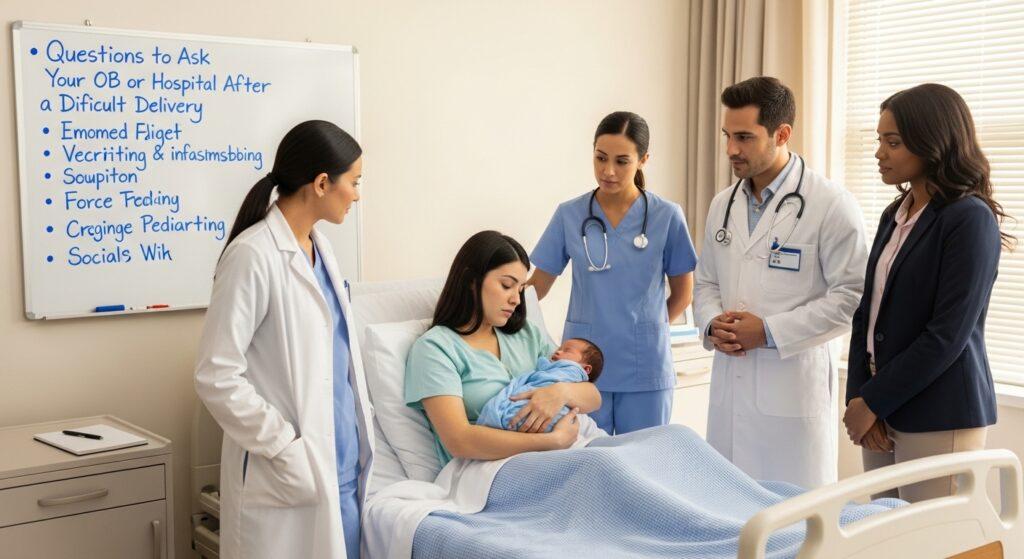 Questions to Ask Your OB or Hospital After a Difficult Delivery