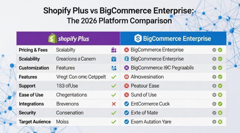 Shopify Plus vs BigCommerce Enterprise: The 2026 Platform Comparison
