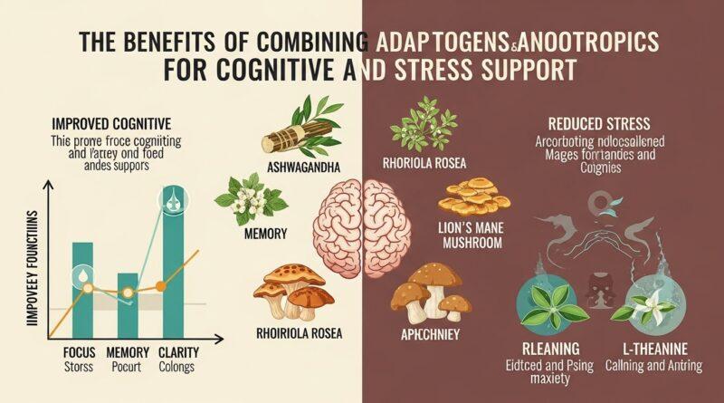 The Benefits of Combining Adaptogens and Nootropics for Cognitive and Stress Support