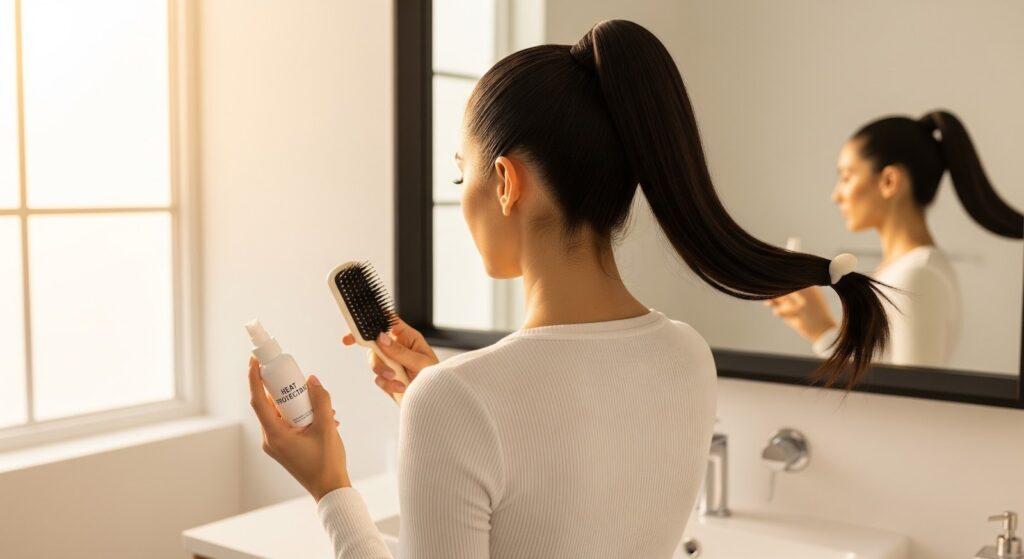 How Do I Style Sleek Ponytails Without Heat Damage?