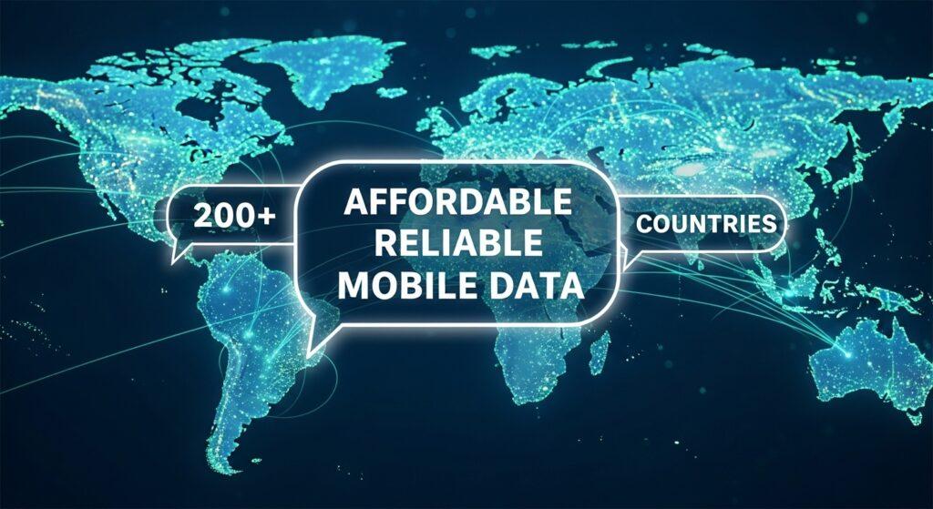Affordable Reliable Mobile Data in 200+ Countries