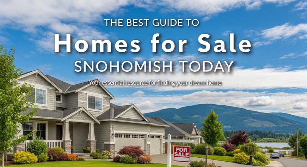 Best Guide to Homes for Sale Snohomish Today