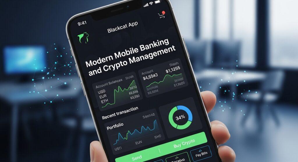 Blackcat App – Modern Mobile Banking and Crypto Management