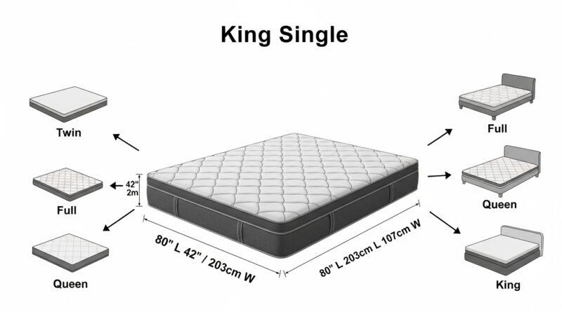 King Single Mattress Size Guide: Dimensions, Suitability, and Buying Considerations