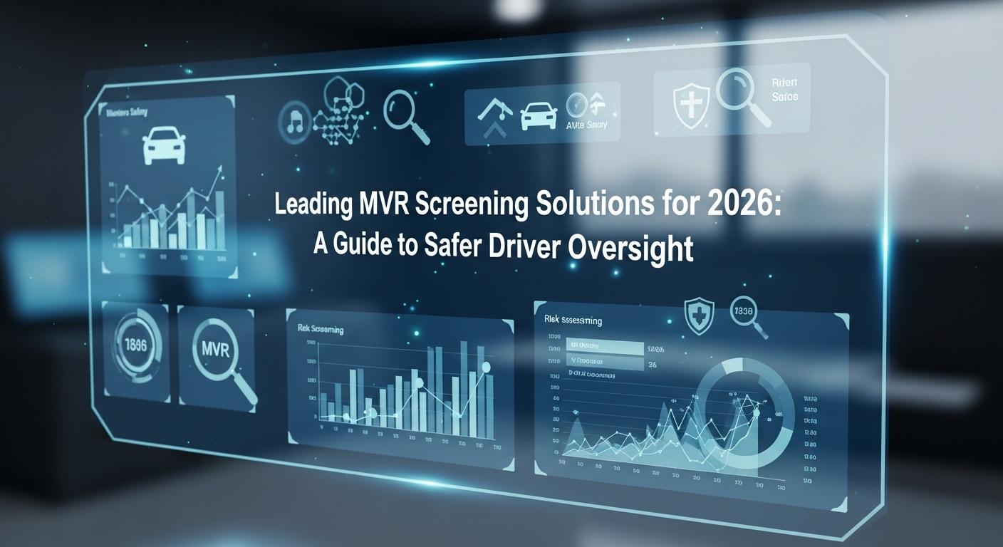 Leading MVR Screening Solutions for 2026: A Guide to Safer Driver Oversight