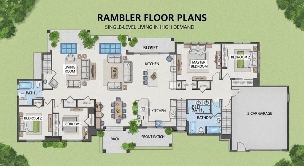 Rambler Floor Plans: Why Single-Level Living Is in High Demand