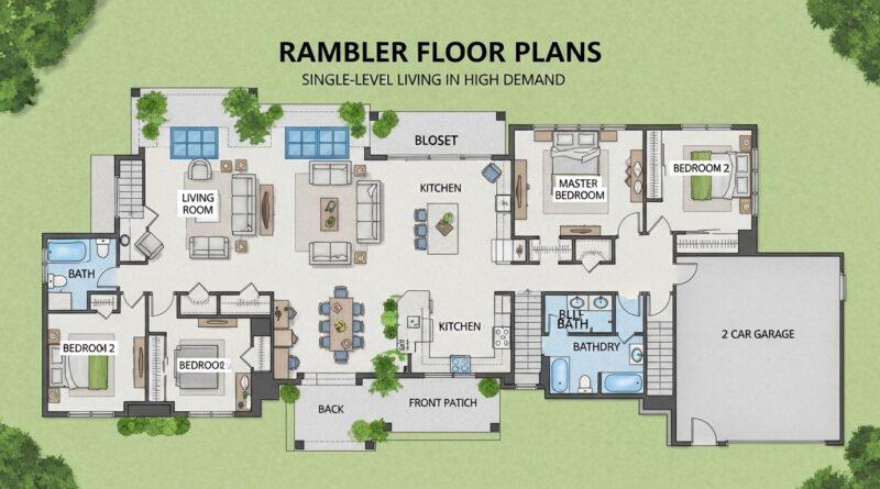 Rambler Floor Plans: Why Single-Level Living Is in High Demand