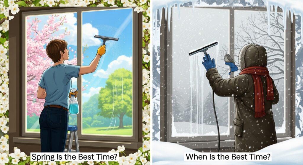 Spring vs Winter Window Cleaning: When Is the Best Time?