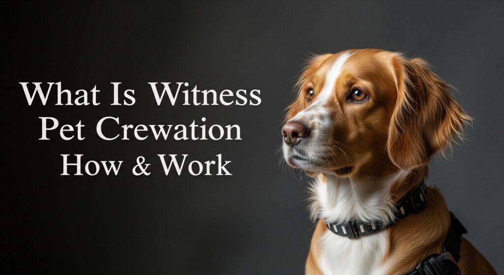 What Is Witness Pet Cremation and How Does It Work?