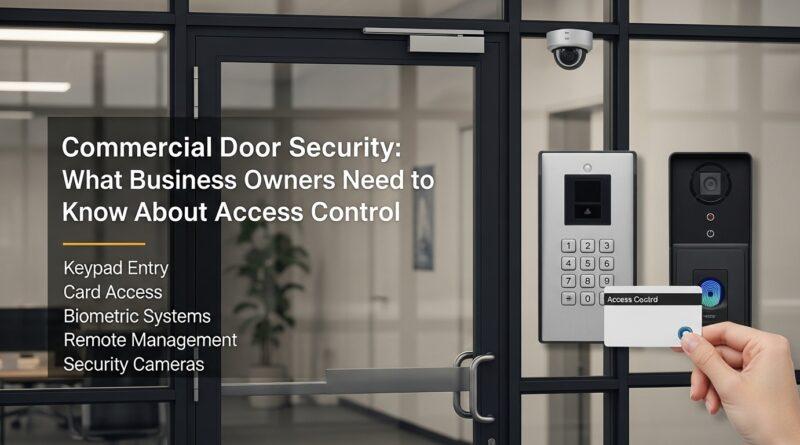 Commercial Door Security: What Business Owners Need to Know About Access Control