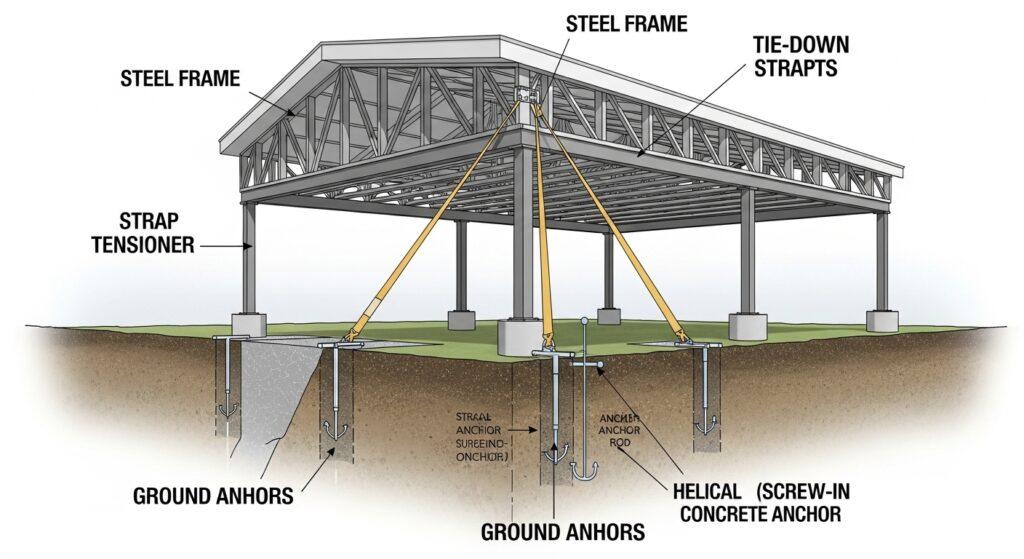 How Are Manufactured Homes Anchored for Storm Safety?
