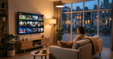 Which IPTV is best in the Netherlands, Dutch living room with streaming TV