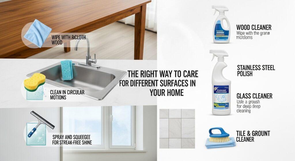 The Right Way to Care for Different Surfaces in Your Home