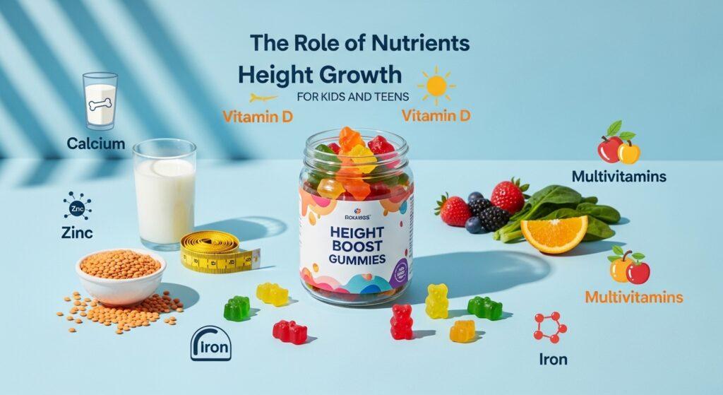 The Role of Nutrients in Height Growth Gummies for Kids and Teens